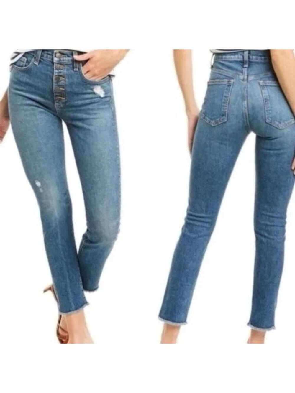Veronica Beard Faye High-Rise Skinny Jeans 24
